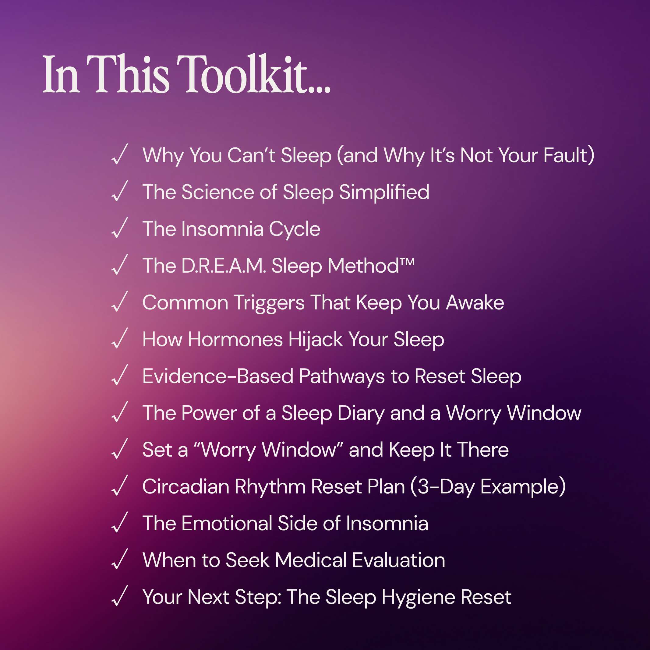 The Mini Insomnia Reset Toolkit